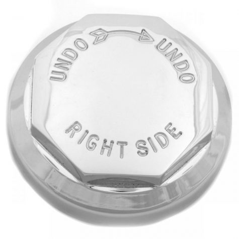 17 SPINNER, octagonal, plain, RH 12 TPI = fine thread