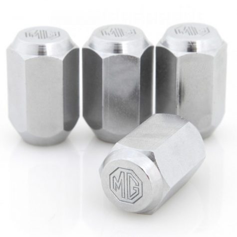4x TWD Alloy Wheel Nuts For MG/Rover Radius/Seat – M12x1.5 Stainless Steel Caps