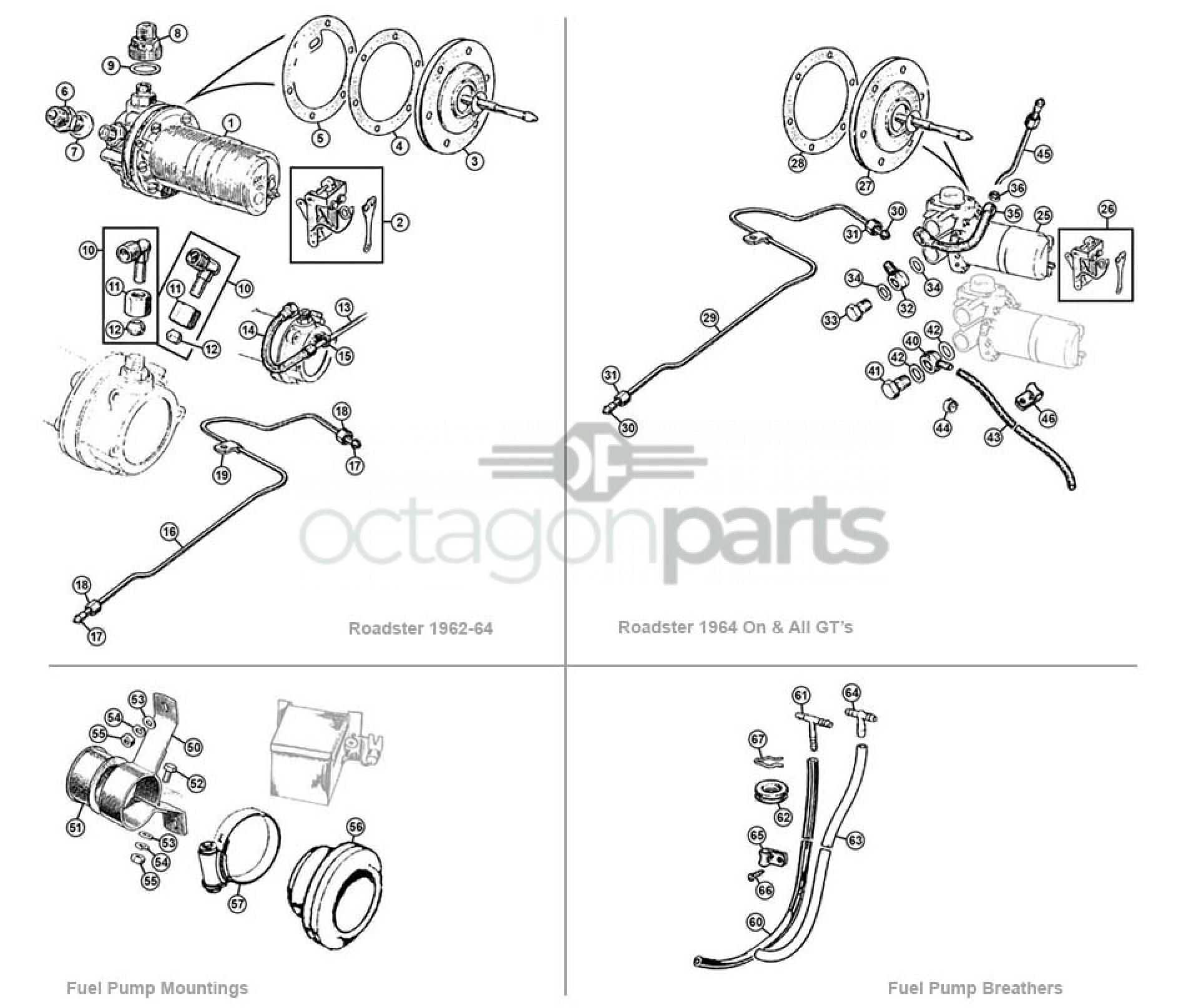 25 Brandstofpomp MGB -1965-80 - Elektronisch - Hardi - Afbeelding 2
