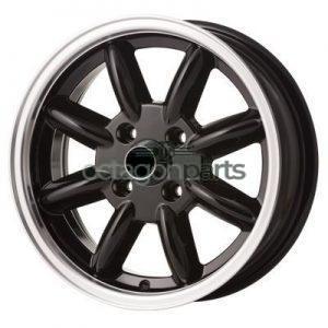Minilite velgen MGB - 15 inch x 5,5J - Zwart - 4 stuks