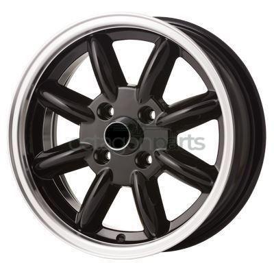 Minilite velgen MGB - 15 inch x 5,5J - Zwart - 4 stuks