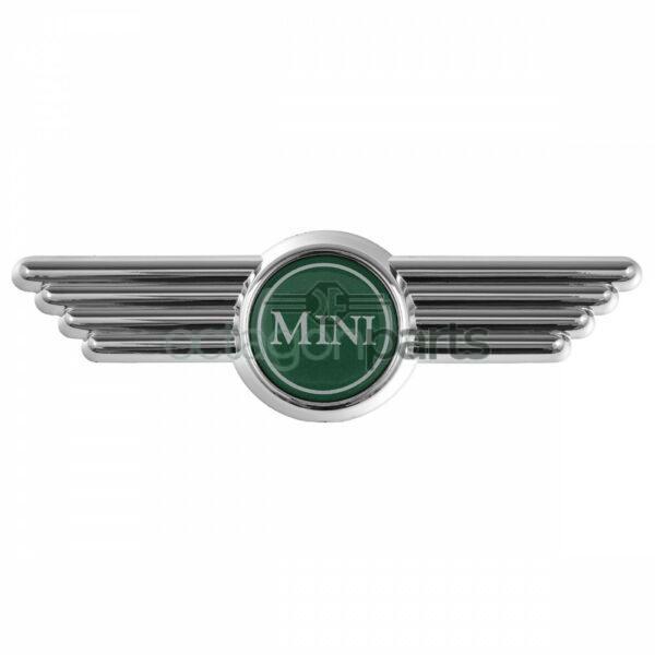 Logo Motorkap Classic Mini - Cooper - Groen Logo - dah100590mmm