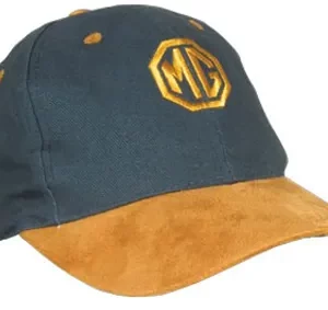 Pet MG logo - Groen met goud/bruin logo en suède klep