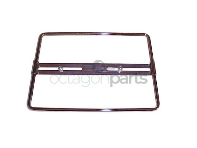 Kentekenplaathouder Chroom - Blauw - Vierkant - Afbeelding 2