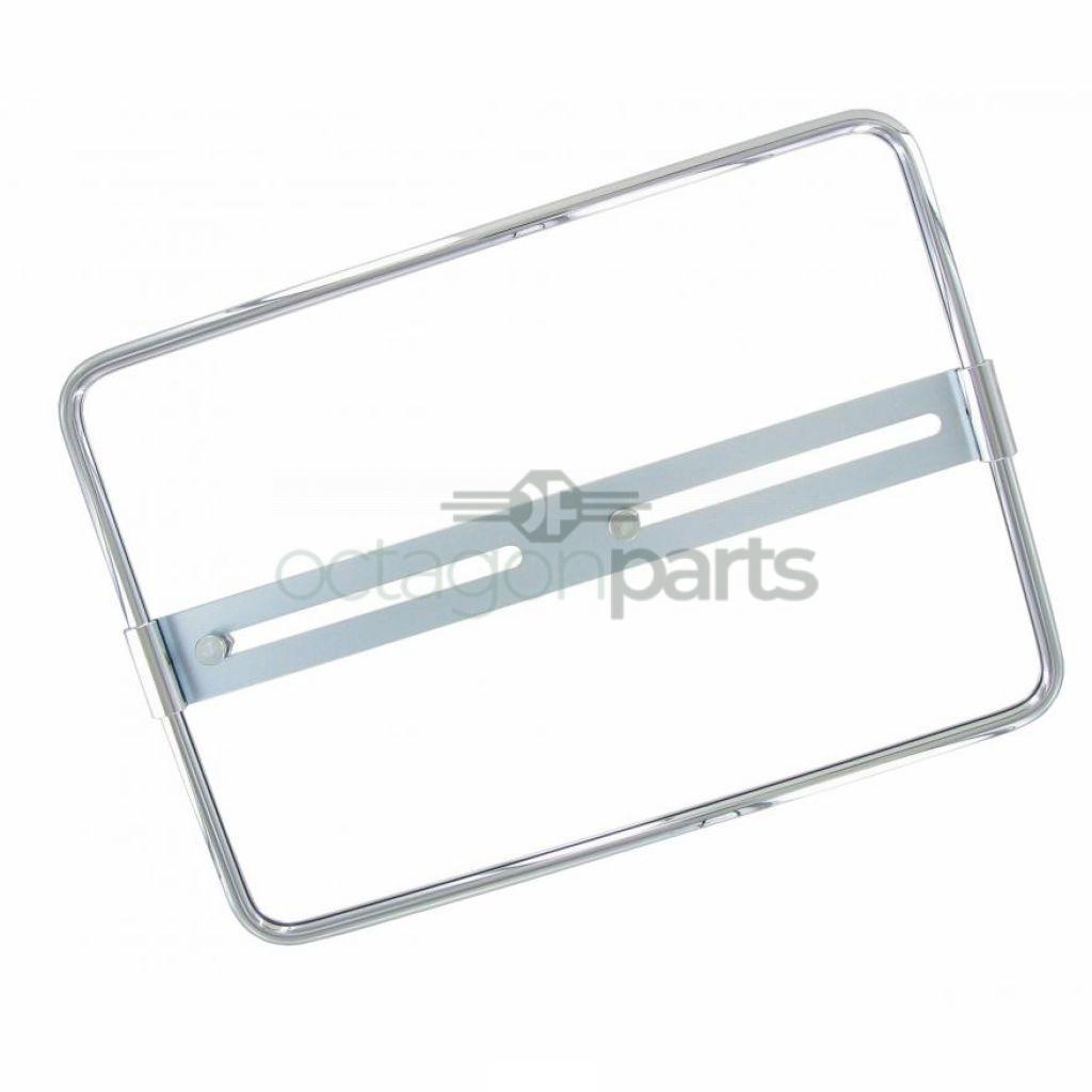 Kentekenplaathouder Chroom - Blauw - Vierkant