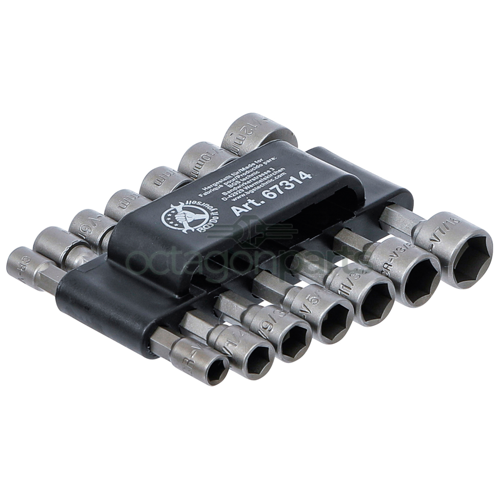 Dopsleutelbitset metrisch + inch - 14 delig - BGS 67314