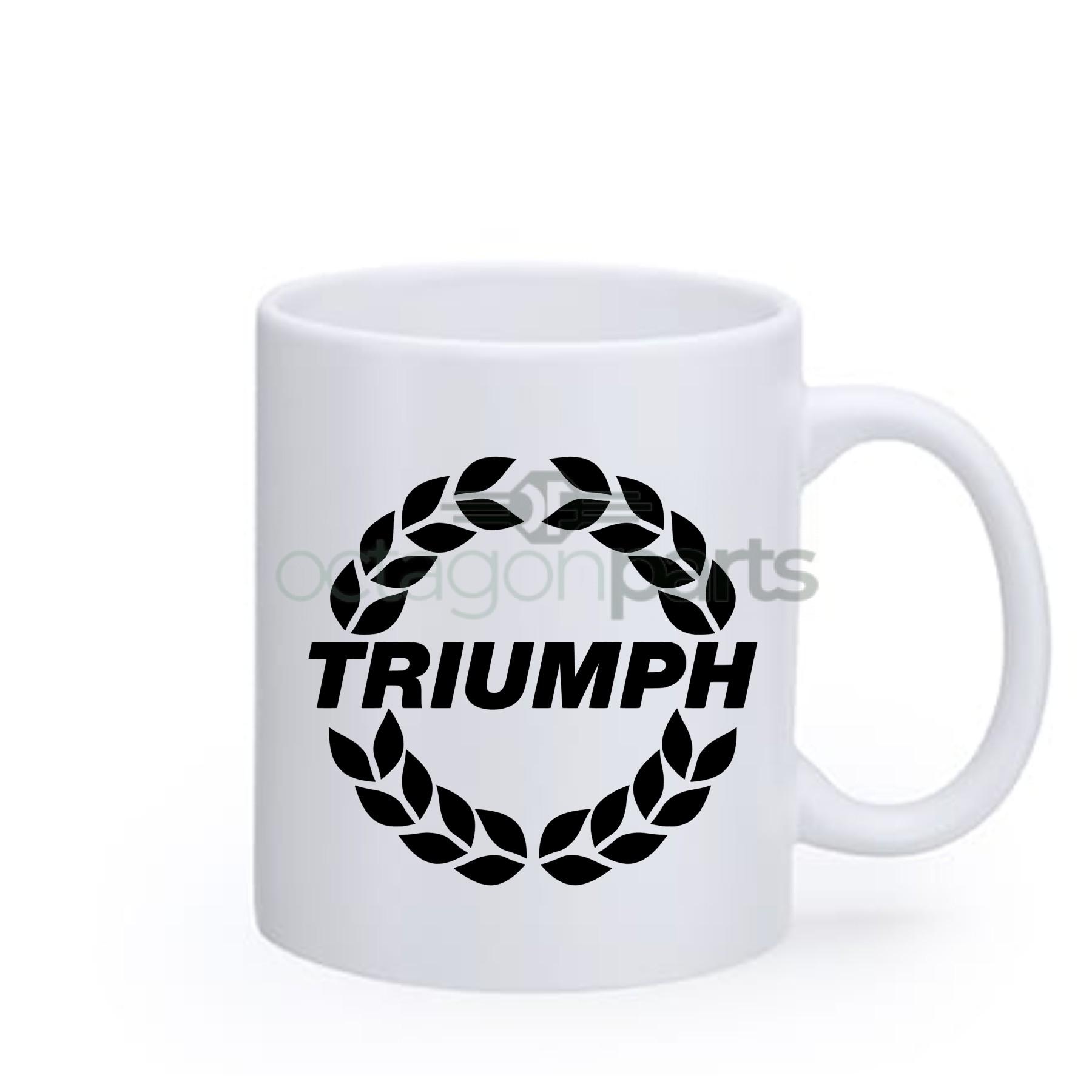 links moeilijk tevreden te krijgen erosie Mok Triumph logo - Beker Triumph logo - Octagon Parts