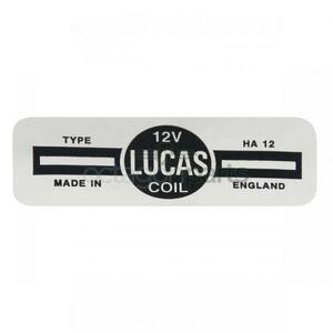 27 DECAL 'LUCAS', coil